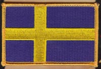 Swedish Flag Iron-On Patch Swedish Flag Iron-On Patch